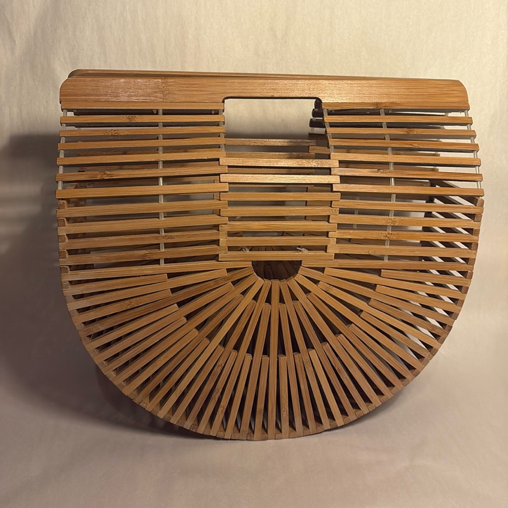 Bamboo Clutch Purse Handbag